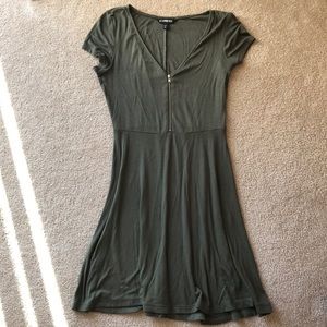 -Express Olive Green Dress - Size X-Small $8